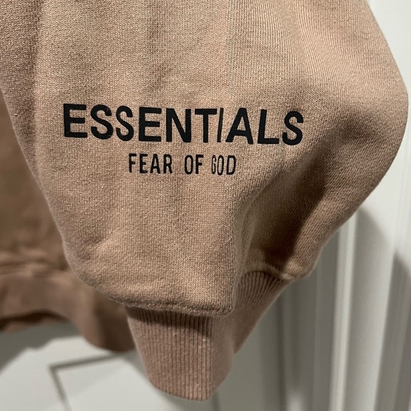 Essentials Fear Of God Hoodie, Khaki- Men’s Medium NWOT Rare - Picture 4 of 7